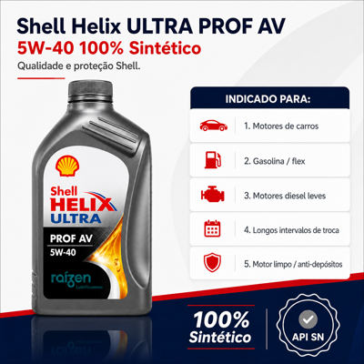 Card shell-helix-ultra-prof-av-5w-40